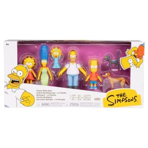 Blister 7 figuras Famila Los Simpsons 6cm Tamaño: 6cm. ref0405