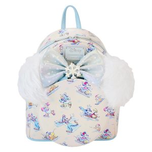 Set Mochila + Diadema orejas Winter Wonderland Mickey and Friends Disney Loungefly 26cm Ref 0458