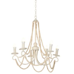 LAMPARA TECHO MADERA METAL 60X53X55 MARRON CLARO LA-209848 Disponible REF13516