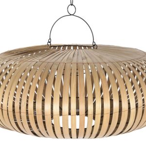 PANTALLA BAMBU 80X80X33 TECHO NATURAL LA-210568 Disponible Ref 13512