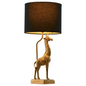 LAMPARA SOBREMESA RESINA POLIESTER 20X20X53 JIRAFA LA-214660 Disponible ref13571