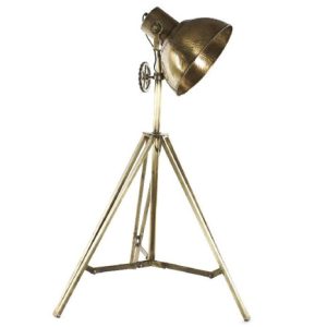 LAMPARA PIE METAL 68X66X142 DORADO LA-215315 Disponible Ref 13537