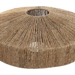 PANTALLA YUTE METAL 51X51X20 NATURAL LA-217473 Disponible ref13487