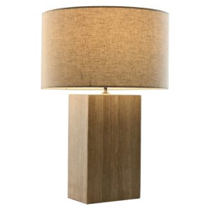 LAMPARA SOBREMESA MARMOL ALGODON 40X40X59 BEIGE LA-217674 Disponible ref13558