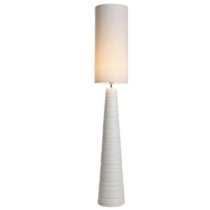 LAMPARA PIE CERAMICA LINO 30X30X177 BLANCO LA-217696 Disponible Ref 13531
