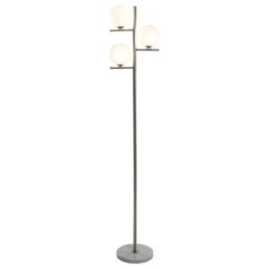 LAMPARA PIE MARMOL CRISTAL 27X23X143 BOLA LA-217786 Disponible ref13530