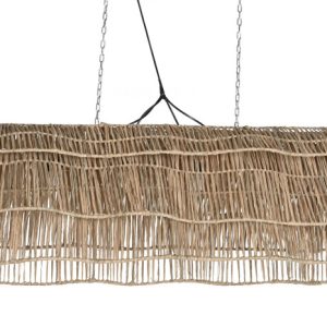 LAMPARA TECHO FIBRAS NATURALES 135X55X42 LA-217883 Disponible Ref 13493