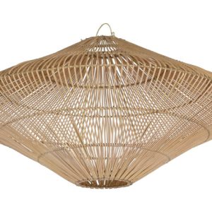 PANTALLA BAMBU 80X80X40 HECHO A MANO NATURAL LA-217937 Disponible ref13483