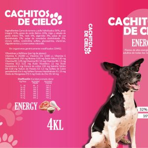 Comida de perro Cachitos de Cielo de Ternera , Pollo con Arroz y Cereales pack de 2 sacos 2x 4 kilos Ref2056