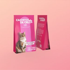 Comida de Gato Cachitos de Cielo  Pack 2 sacos 2x4 kilos Pollo,Salmon y Arroz  Ref2051